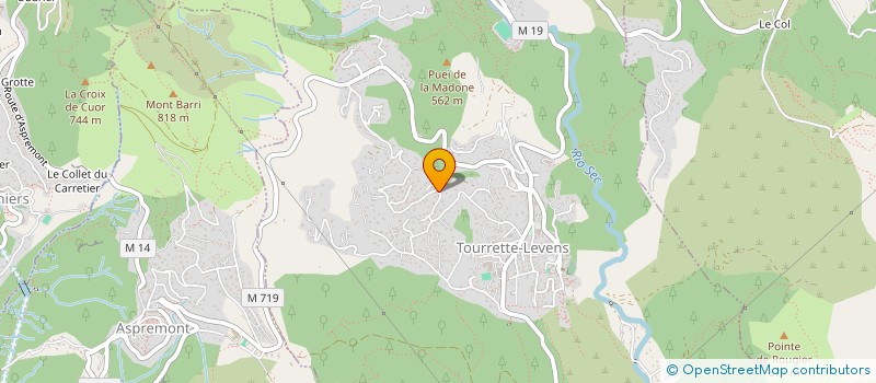 localisation de l'entreprise SCI LE DAUPHIN DU FROGIER  TOURRETTE-LEVENS