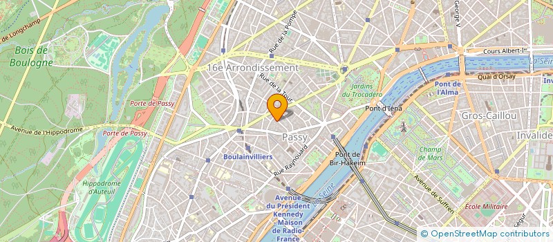 localisation de l'entreprise SCI LE DAUPHION  PARIS