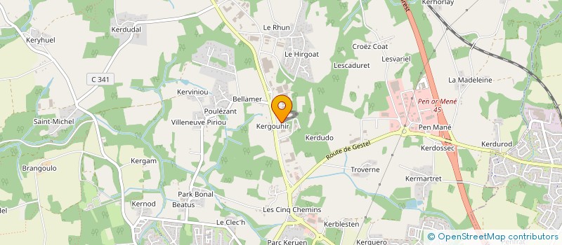 localisation de l'entreprise SCI LE DE  GUIDEL