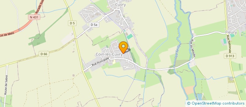 localisation de l'entreprise SCI LE DEFI  COIN-LES-CUVRY