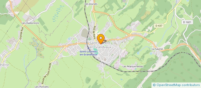 localisation de l'entreprise SCI LE DELICE D'ERINE  SAINT-LAURENT-EN-GRANDVAUX