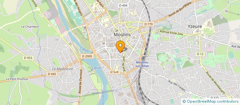 localisation de l'entreprise SCI LE DELORME à MOULINS