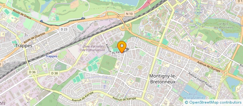 localisation de l'entreprise SCI LE DEPOT  MONTIGNY-LE-BRETONNEUX