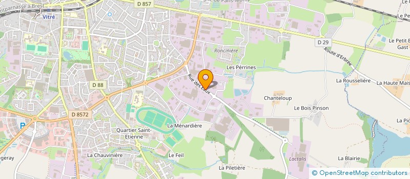 localisation de l'entreprise SCI LE DERF  VITRE
