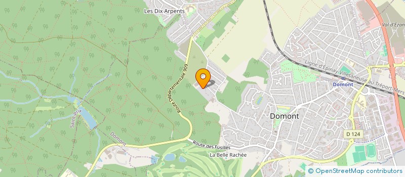 localisation de l'entreprise SCI LE DIAMANT  DOMONT