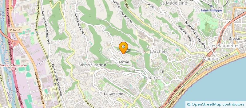 localisation de l'entreprise SCI LE DIAMANT à NICE