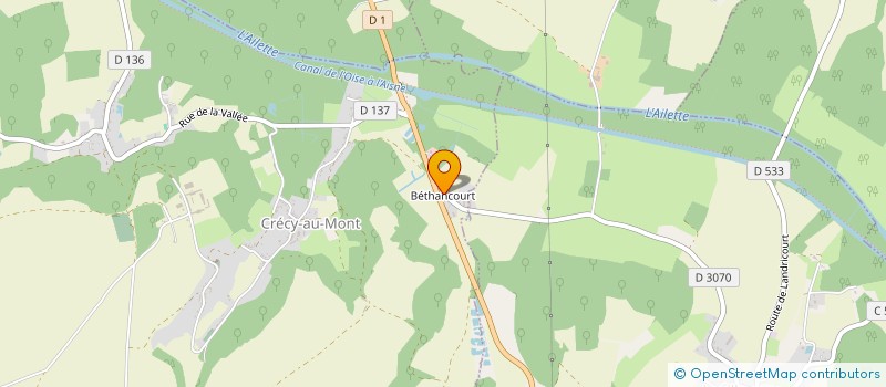 localisation de l'entreprise SCI LE DIAMANT  CRECY-AU-MONT