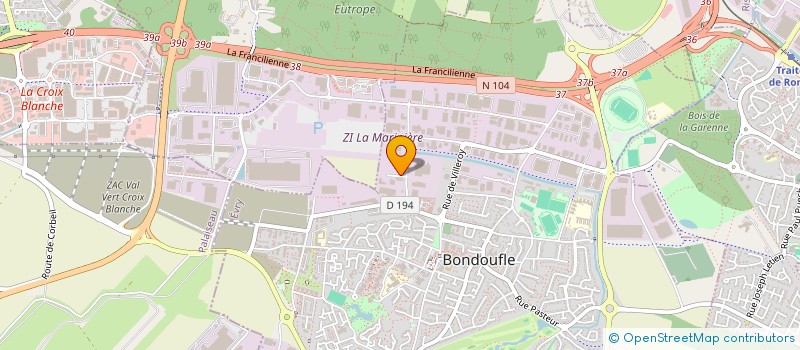 localisation de l'entreprise SCI LE DIAMANT à BONDOUFLE