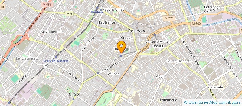 localisation de l'entreprise SCI LE DIAMANT  ROUBAIX