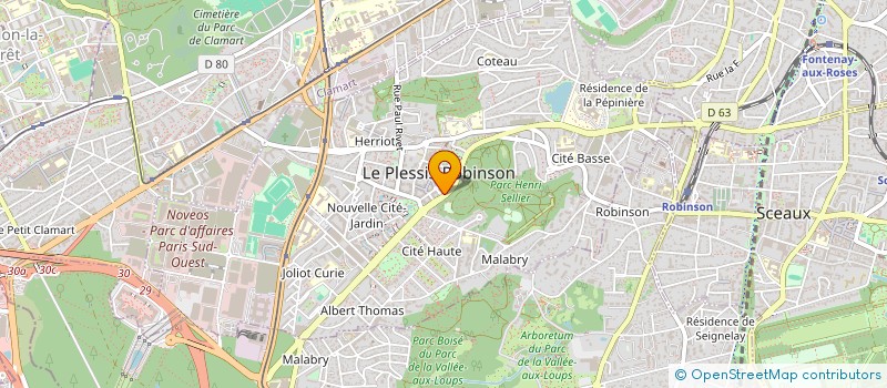 localisation de l'entreprise SCI LE DIAMANT BLEU à LE PLESSIS-ROBINSON