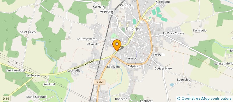 localisation de l'entreprise SCI LE DINAHET  PLUVIGNER