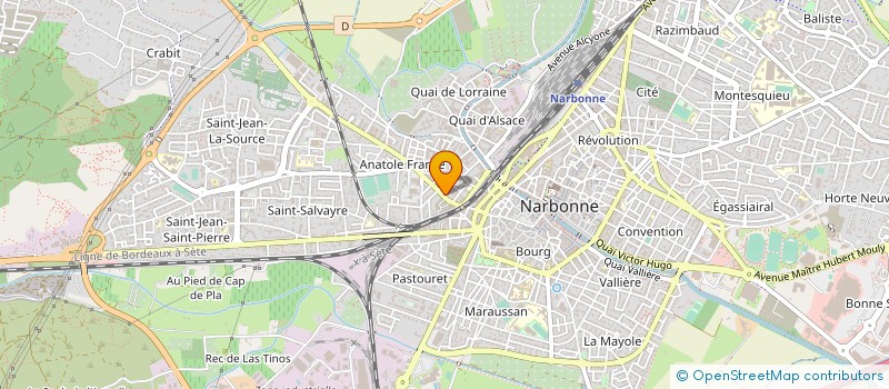 localisation de l'entreprise SCI LE DIX à NARBONNE