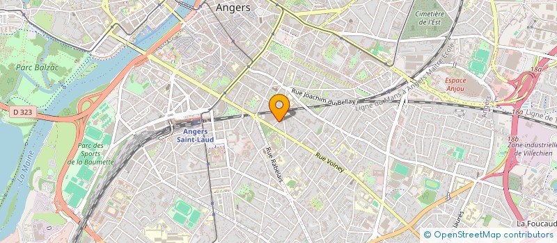 localisation de l'entreprise SCI LE DOLMEN 11 à ANGERS