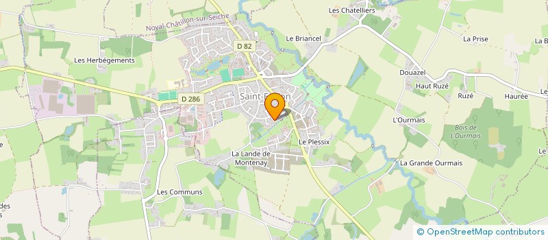 localisation de l'entreprise SCI LE DOLMEN  SAINT-ERBLON