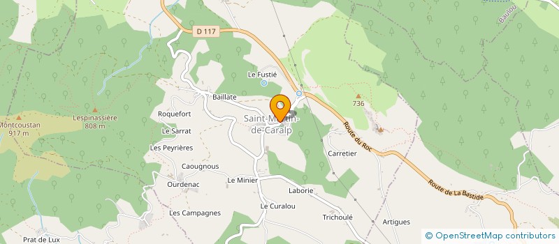localisation de l'entreprise SCI LE DOLMEN DE LOUBIERES à LOUBIERES
