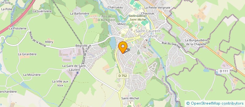 localisation de l'entreprise SCI LE DOMAINE à SAINT-LAURENT-SUR-SEVRE