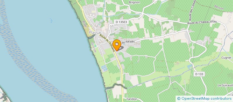 localisation de l'entreprise SCI LE DOMAINE D'ELISE  PLASSAC