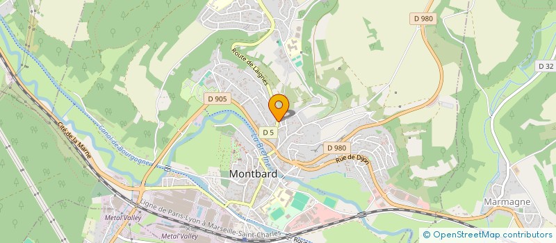 localisation de l'entreprise SCI LE DOMAINE DE BUFFON  MONTBARD