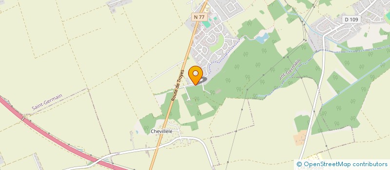 localisation de l'entreprise SCI LE DOMAINE DE COURCELLES II  SAINT-GERMAIN