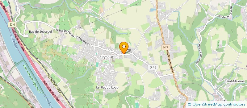 localisation de l'entreprise SCI LE DOMAINE DE GORNETON  SEYSSUEL