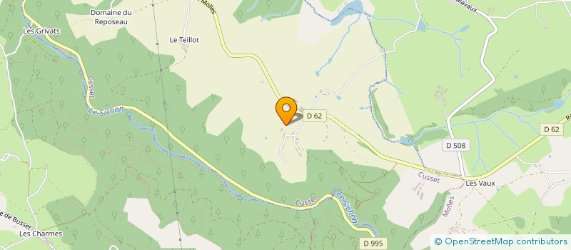 localisation de l'entreprise SCI LE DOMAINE DE L AIRE à CUSSET