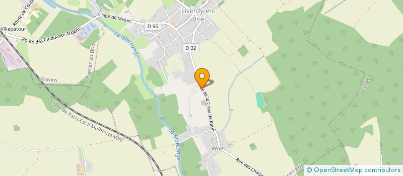 localisation de l'entreprise SCI LE DOMAINE DE LA CROIX DE RETAL  LIVERDY-EN-BRIE