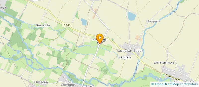 localisation de l'entreprise SCI LE DOMAINE DE MOON  LUCHE-SUR-BRIOUX