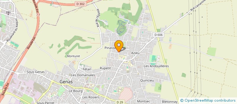 localisation de l'entreprise SCI LE DOMAINE DE PINASSEY II  GENAS