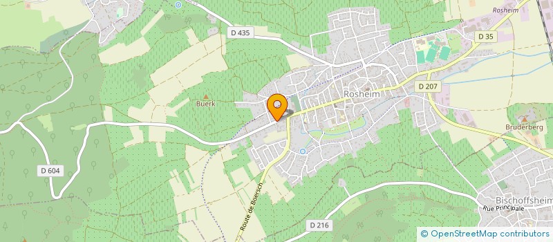 localisation de l'entreprise SCI LE DOMAINE DE ROSHEIM  ROSHEIM