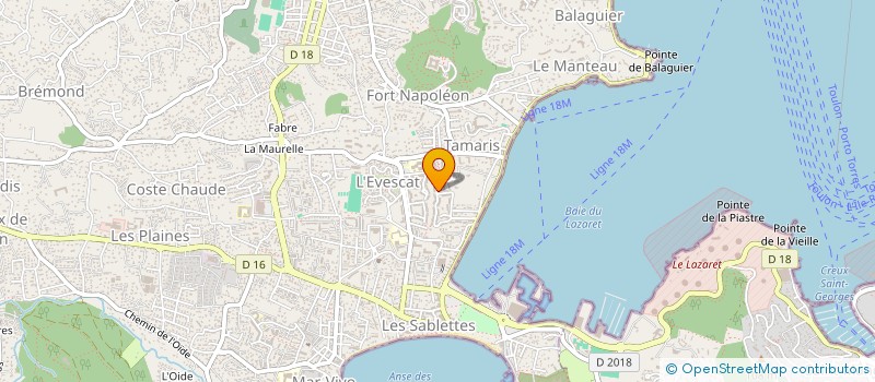 localisation de l'entreprise SCI LE DOMAINE DE THIBAULT à LA SEYNE-SUR-MER