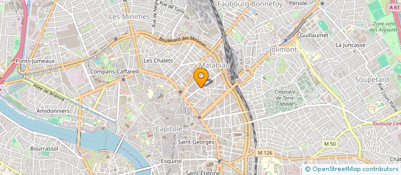 localisation de l'entreprise SCI LE DOMAINE DES CENT LACS à TOULOUSE