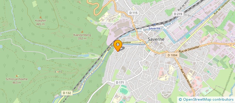 localisation de l'entreprise SCI LE DOMAINE DES MACONS  SAVERNE