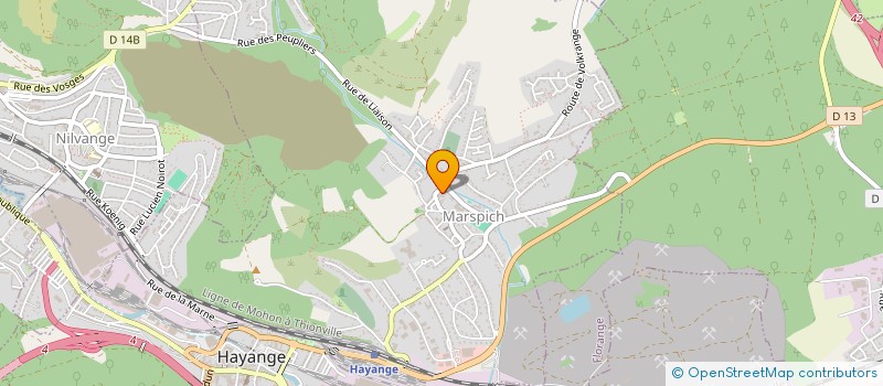 localisation de l'entreprise SCI LE DOMAINE DES PEUPLIERS  HAYANGE