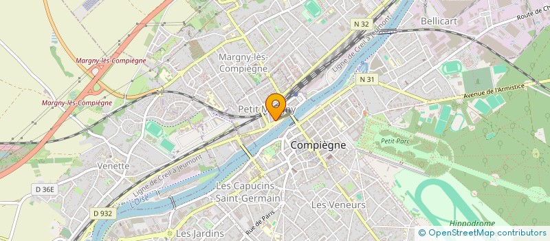 localisation de l'entreprise SCI LE DOMAINE DES PIERRES BLANCHES  COMPIEGNE