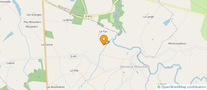 localisation de l'entreprise SCI LE DOMAINE DU FAN à VERNEUIL-MOUSTIERS