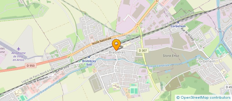 localisation de l'entreprise SCI LE DOMAINE DU MELANTOIS  BREBIERES