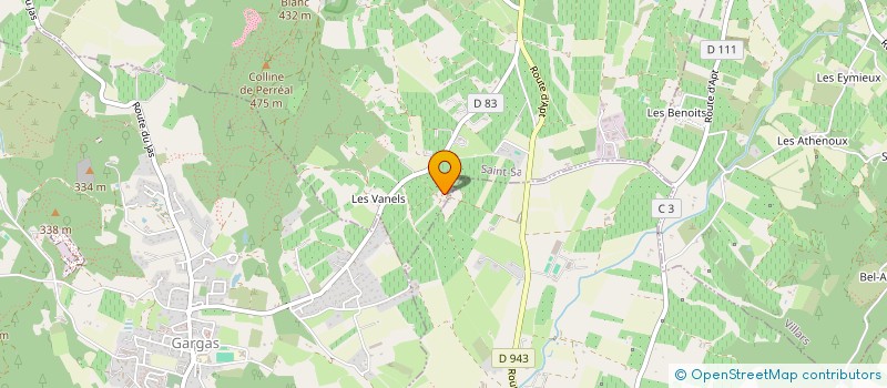 localisation de l'entreprise SCI LE DOMAINE SAINT JEAN  SAINT-SATURNIN-LES-APT