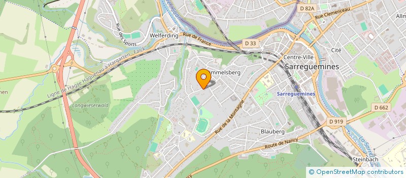 localisation de l'entreprise SCI LE DOME à SARREGUEMINES