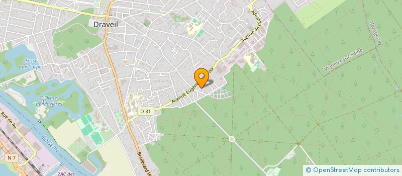 localisation de l'entreprise SCI LE DONJON à DRAVEIL