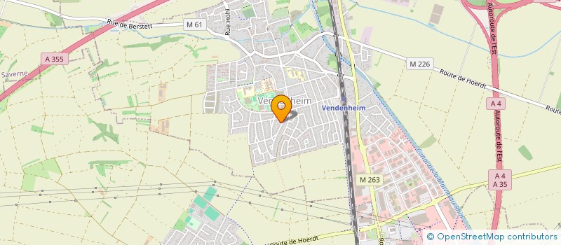 localisation de l'entreprise SCI LE DONON  VENDENHEIM