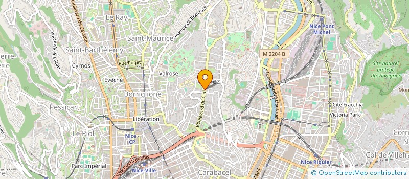 localisation de l'entreprise SCI LE DORA à NICE