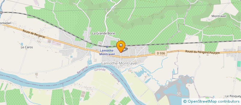 localisation de l'entreprise SCI LE DORAT  LAMOTHE-MONTRAVEL