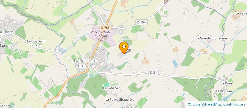 localisation de l'entreprise SCI LE DORE  LA BOISSIERE-DU-DORE