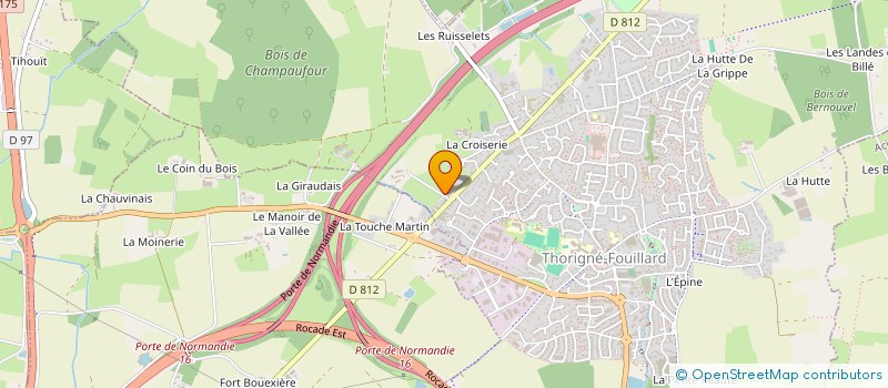 localisation de l'entreprise SCI LE DORMEUR DU VAL  THORIGNE-FOUILLARD