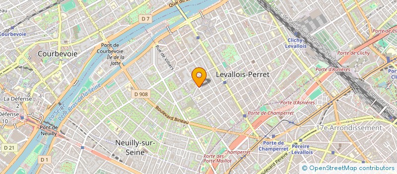 localisation de l'entreprise SCI LE DOUAIRE à LEVALLOIS-PERRET