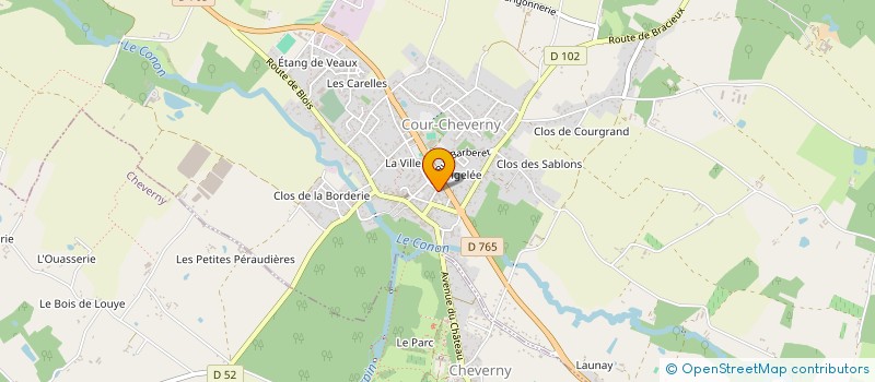 localisation de l'entreprise SCI LE DOUET ES GOBETTES  COUR-CHEVERNY