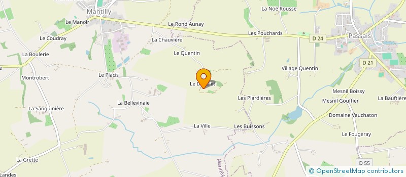 localisation de l'entreprise SCI LE DOUILLET à MANTILLY
