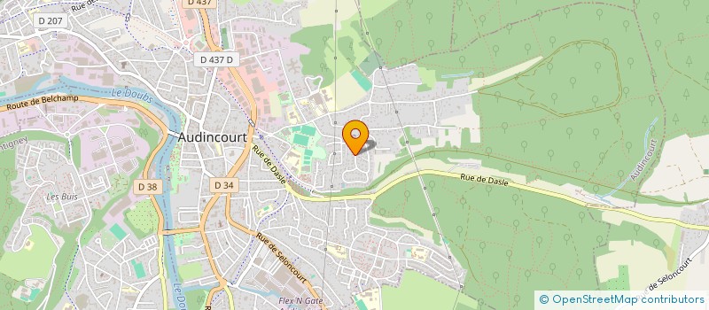 localisation de l'entreprise SCI LE DOUX SIN  AUDINCOURT