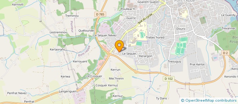 localisation de l'entreprise SCI LE DOUY  PONT-L'ABBE