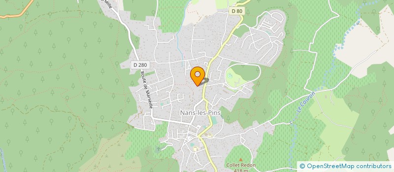 localisation de l'entreprise SCI LE DRAGON  NANS-LES-PINS